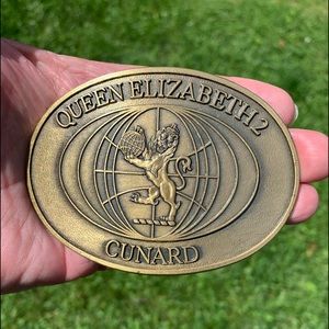 Vintage Brass Belt Buckle, Excellent condition